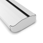 Preview: White Premium Rollup ohne Druck 85 x 225 cm | Kassette weiß oder schwarz