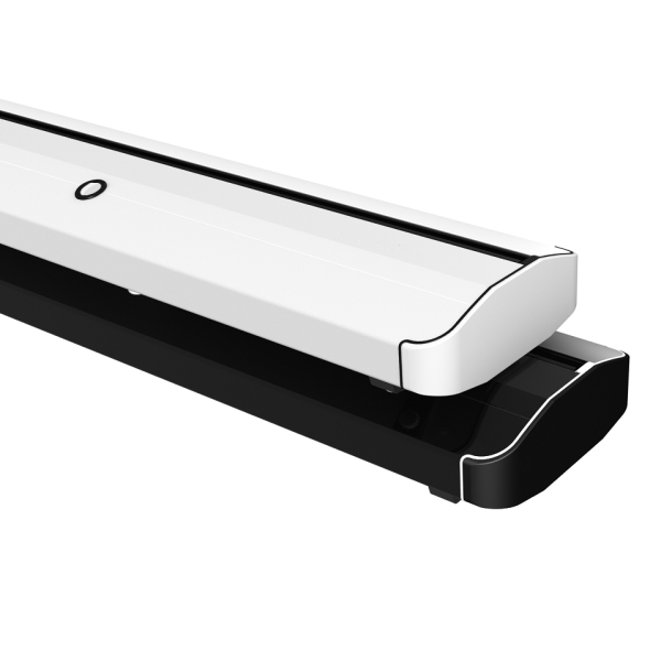 White Premium Rollup ohne Druck 85 x 225 cm | Kassette weiß oder schwarz